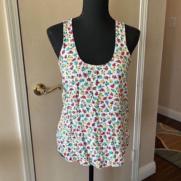 J Crew Mercantile Floral Print Tank Top size XS - Picture 4 of 7